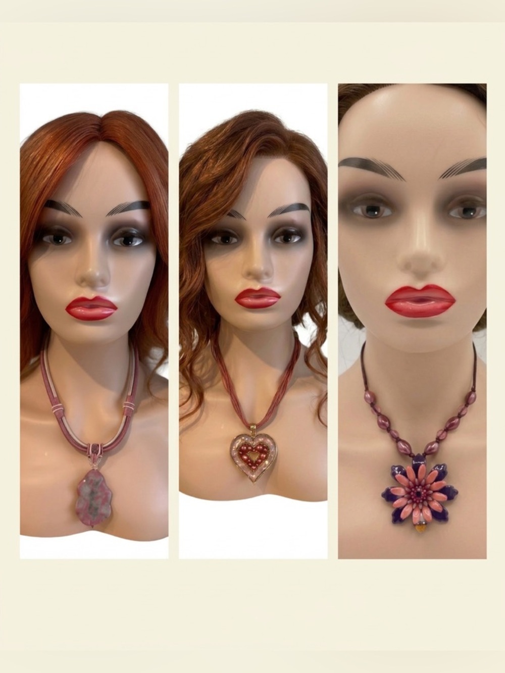 Cottagecore Necklace Bundle | Boho Pink & Purple Jewelry Lot